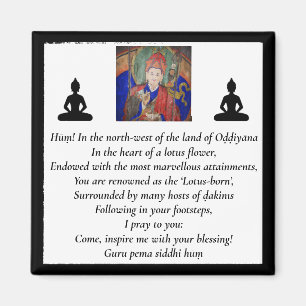 Guru Rinpoche & Seven Line Prayer /Padmasambhava Magnet