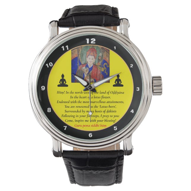 Guru Rinpoche & Seven Line Prayer /Padmasambhava   Watch (Front)