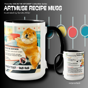 GUS GUSI Chow Art Muse Recipe Mug
