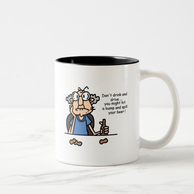 Gus on Drinking and Driving Two-Tone Coffee Mug (Right)