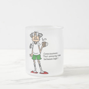 Gus on Naptime T-shirts and Gifts Frosted Glass Coffee Mug