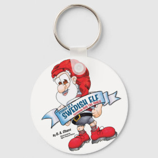 Gus the Tomte banner, & Boot STORIES of a SWEDISH Key Ring