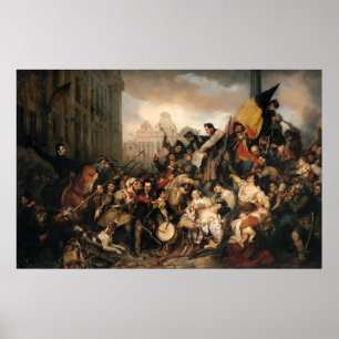 Gustaf Wappers Episode of the Belgian Revolution Poster