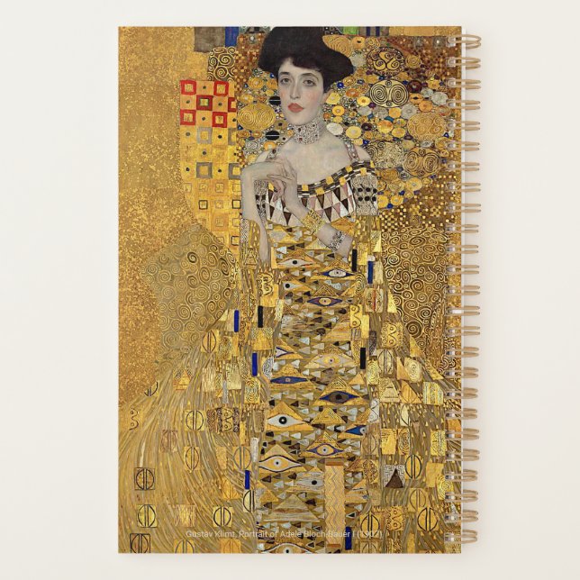 Gustav Klimt – Adele Bloch-Bauer – Custom Text Planner (Back)