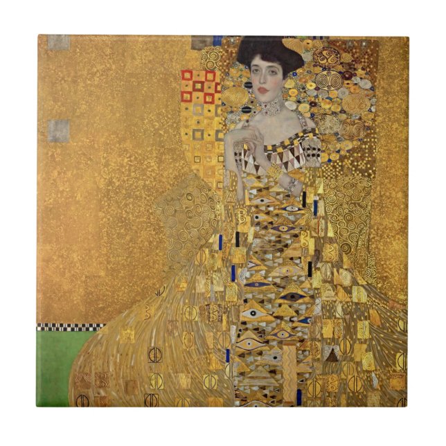 Gustav Klimt Adele Bloch Bauer Fine Art Tile (Front)