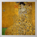 Gustav Klimt - Adele Bloch-Bauer I Poster<br><div class="desc">Adele Bloch-Bauer I by Gustav Klimt. Beautiful painting of a beautiful woman with a lovely smile. Painted in golden colours with artistic values of art noveau. Available on many different gift ideas and wonderful products for art lovers. Check out our store for related products with this artwork and also discover...</div>