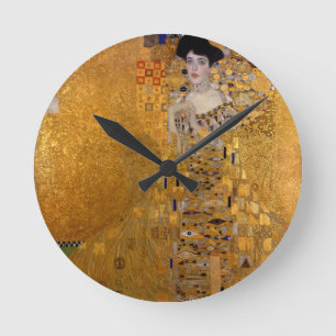 Gustav Klimt - Adele Bloch-Bauer I. Round Clock