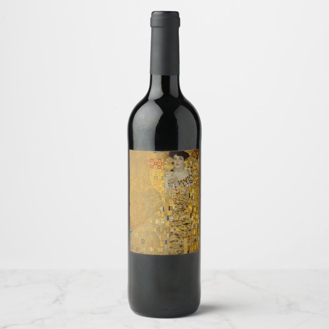 Gustav Klimt - Adele Bloch-Bauer I Wine Label (Front)