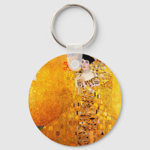 Gustav Klimt Adele Bloch-Bauer Vintage Art Nouveau Key Ring