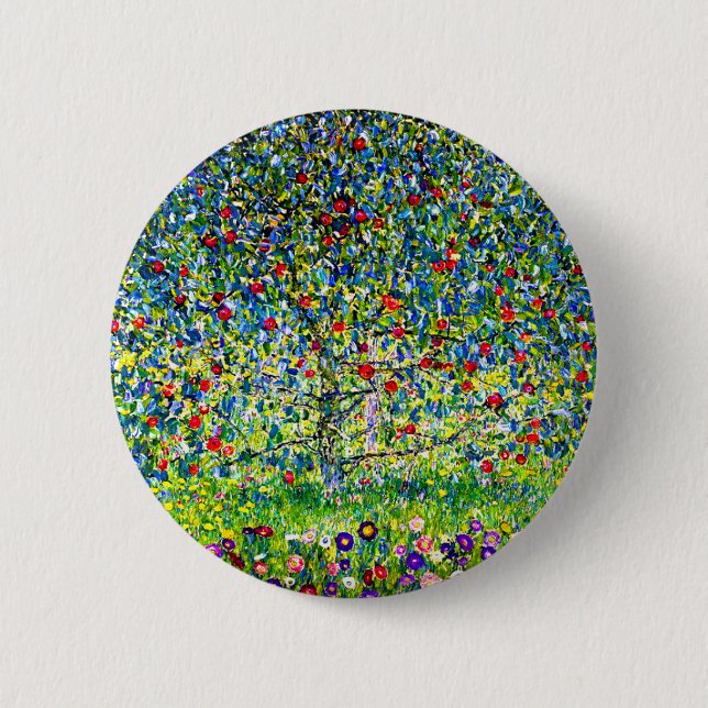 Gustav Klimt Apple Tree 6 Cm Round Badge (Front)