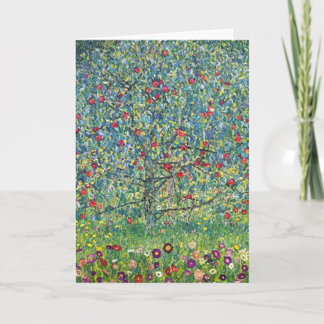 Gustav Klimt - Apple Tree Card (Front)