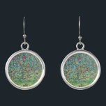 Gustav Klimt - Apple Tree Earrings<br><div class="desc">Apple Tree I - Gustav Klimt,  Oil on Canvas,  1907</div>