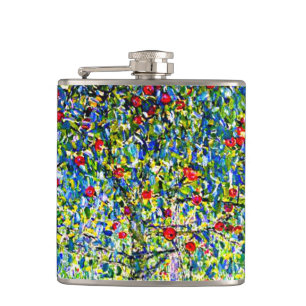 Gustav Klimt Apple Tree Hip Flask