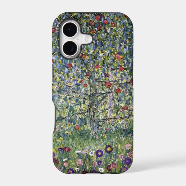 Gustav Klimt Apple Tree iPhone Case (Back)