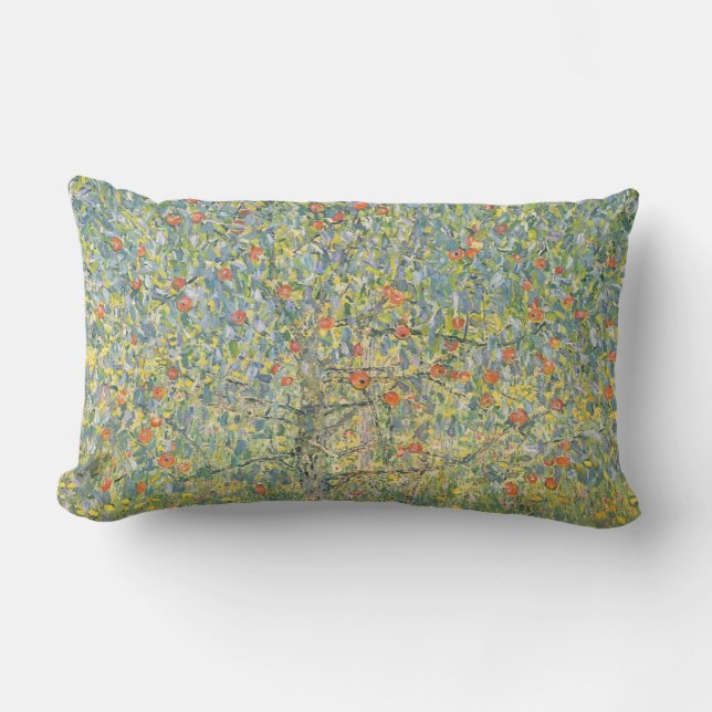 Gustav Klimt Apple Tree Lumbar Cushion (Front)