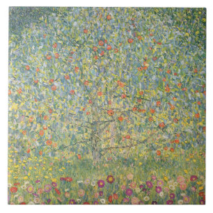 Gustav Klimt Apple Tree Tile