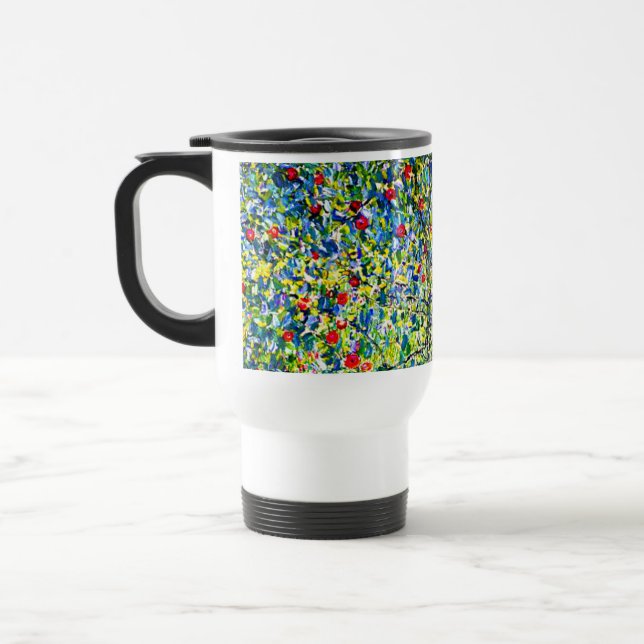 Gustav Klimt Apple Tree Travel Mug (Left)