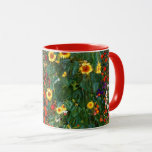 Gustav Klimt art - Farm Garden with Sunflowers Mug<br><div class="desc">Gustav Klimt art - Farm Garden with Sunflowers custom art coffee mug.</div>