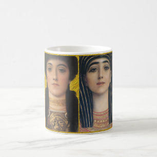 Gustav Klimt-Athena & Isis retro goddess Coffee Mug
