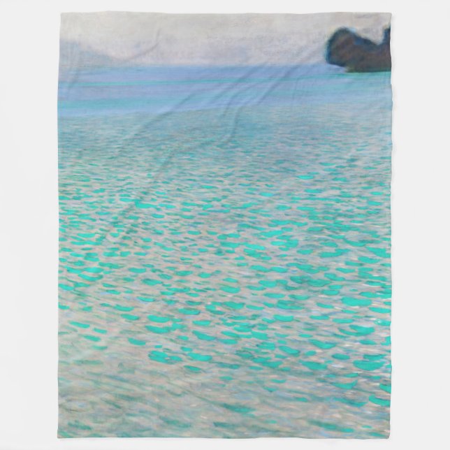 Gustav Klimt - Attersee Fleece Blanket (Front)