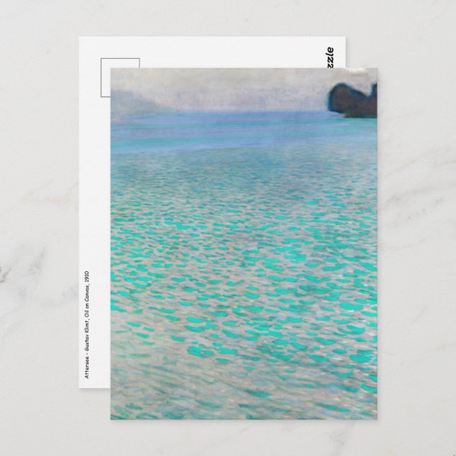 Gustav Klimt - Attersee Postcard (Front/Back)