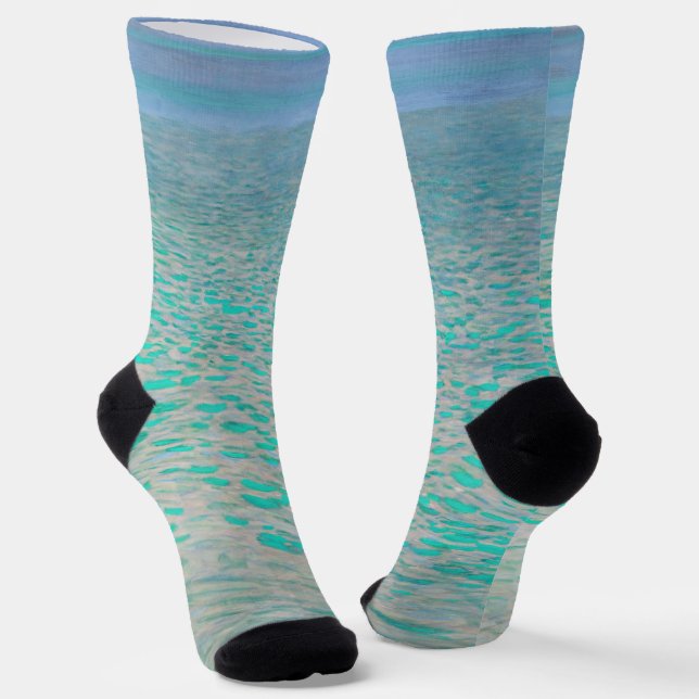 Gustav Klimt - Attersee Socks (Angled)