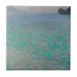 Gustav Klimt Attersee Tile<br><div class="desc">Gustav Klimt - Attersee. Beautiful Gustav Klimt paintings of a Attersee lake in Austria. Amazing blue colours and dreamy bursh strokes almost makes you feel you're there. Check out our store for more beautiful Klimt paintings and related artistic gift ideas. Attersee (also known as the Kammersee or Lake Attersee) is...</div>