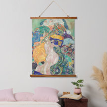 Gustav Klimt Baby Cradle 1978 Old Famous Painting