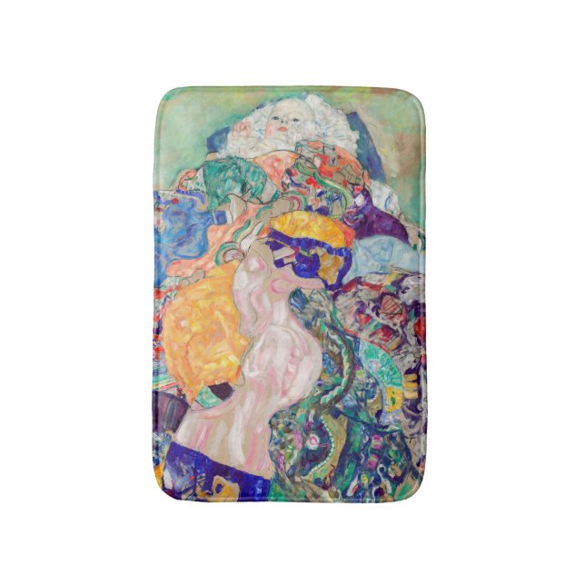 Gustav Klimt - Baby / Cradle Bath Mat (Front Vertical)