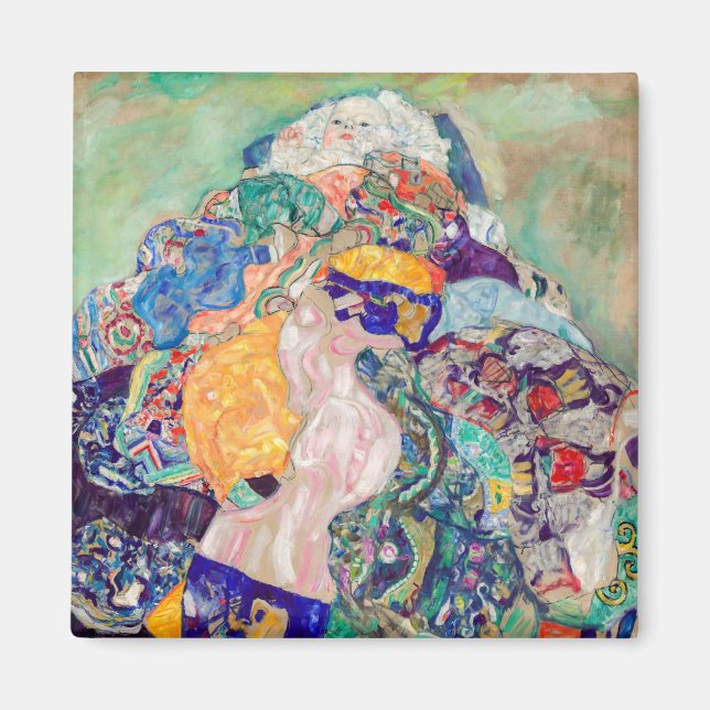 Gustav Klimt - Baby / Cradle Magnet (Front)