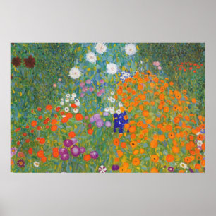 Gustav Klimt // Bauerngarten // Farm Garden Poster