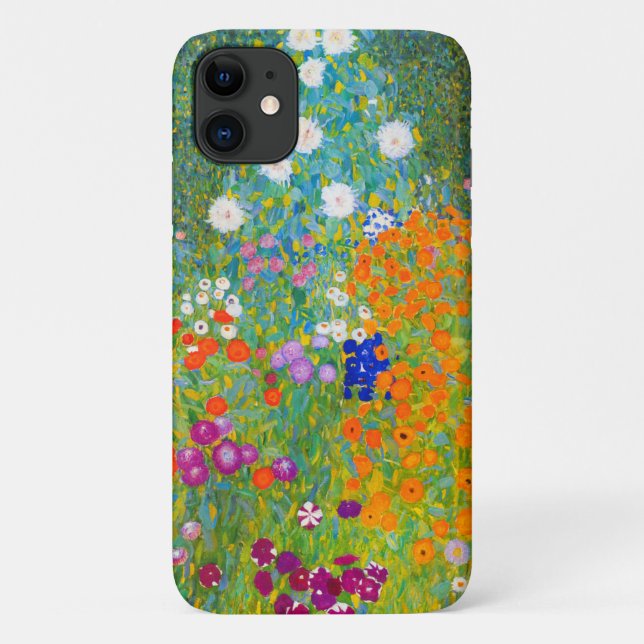 Gustav Klimt Bauerngarten Flower Garden Fine Art Case-Mate iPhone Case (Back)