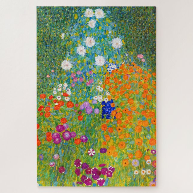 Gustav Klimt Bauerngarten Flower Garden Fine Art Jigsaw Puzzle (Vertical)