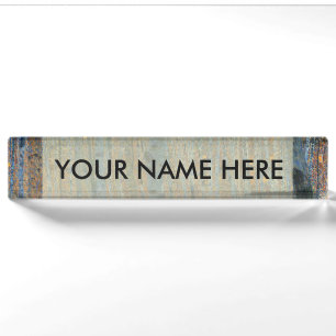 Gustav Klimt Beech Forest Vintage Fine Art Nameplate