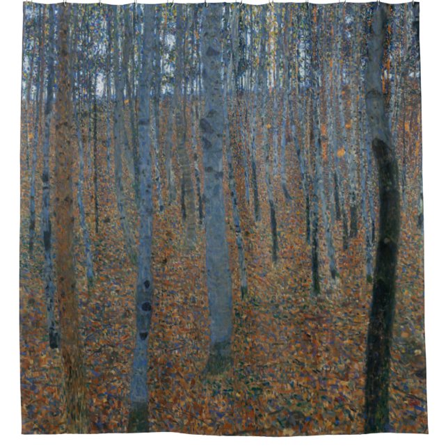 Gustav Klimt, Beech Grove 1 Shower Curtain (Front)