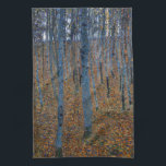 Gustav Klimt - Beech Grove I Tea Towel<br><div class="desc">Beech Grove I - Gustav Klimt,  Oil on Canvas,  1902</div>