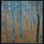 Gustav Klimt Beech Tree Forest Grove Napkin<br><div class="desc">This is based on classic nature painting artworks by Gustav Klimt, Beech Grove 1, 1902. The artwork portrays a dense forest of tall, slender birch trees, with pale trunks marked by dark, vertical lines. The foliage is depicted in shades of blue, green, and yellow, adding a sense of depth and...</div>