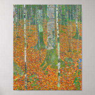 Gustav Klimt - Birch Forest Poster