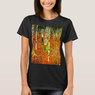 Gustav Klimt Birch Trees T-Shirt