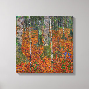 Gustav Klimt - Birch Wood Canvas Print
