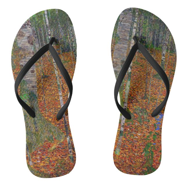Gustav Klimt - Birch Wood Jandals (Footbed)