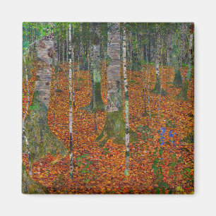 Gustav Klimt - Birch Wood Magnet