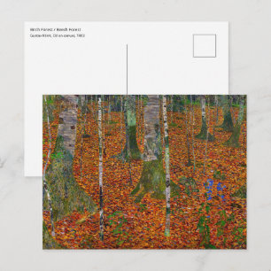Gustav Klimt - Birch Wood Postcard