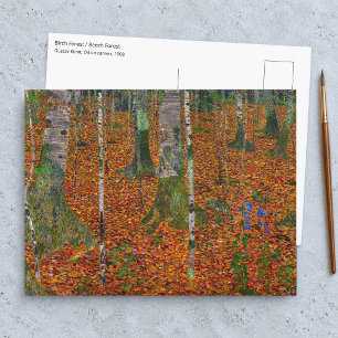 Gustav Klimt - Birch Wood Postcard