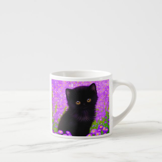 Gustav Klimt Cat Espresso Cup (Right)