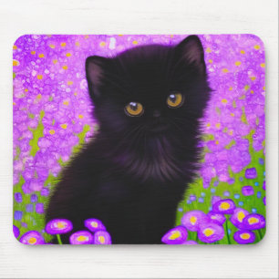 Gustav Klimt Cat Mouse Pad