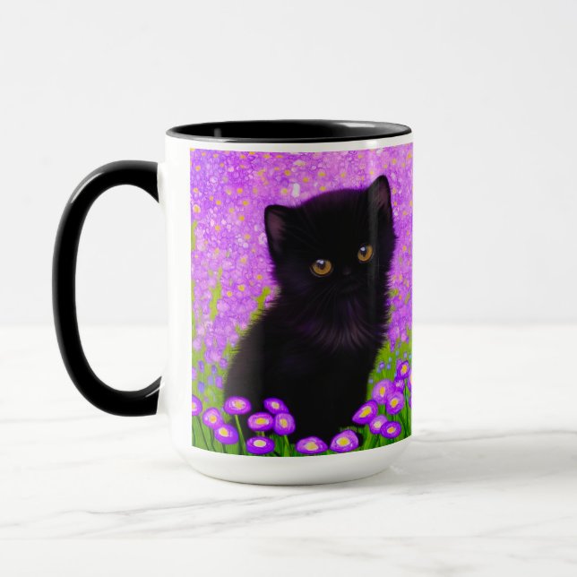 Gustav Klimt Cat Mug (Left)