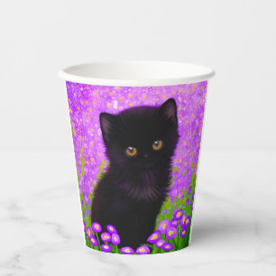 Gustav Klimt Cat Paper Cups