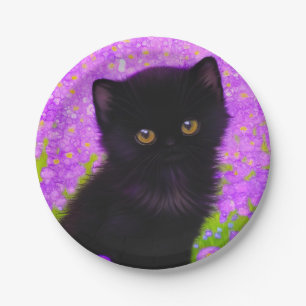 Gustav Klimt Cat Paper Plate
