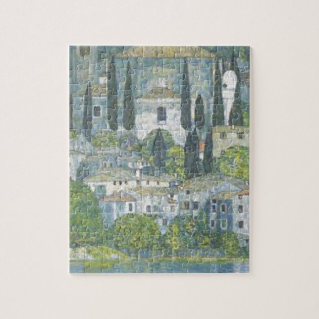 Gustav Klimt - Church in Cassone Art work Jigsaw Puzzle (Vertical)